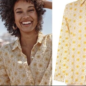 J.Jill Embroidered Floral Top